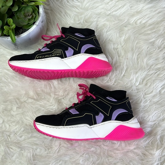 Stella Mccartney Big Kids/Girl GS Colorblock Trainers Shoes/Sneakers Size EU 35 - Picture 7 of 17